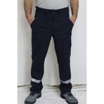 Çağrı İş Elbiseleri Kışlık Pantolon 7/7 Gabardin Lacivert Renk Reklektif Bantlı