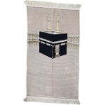 Çağrı Kabe Desenli Şönil Seccade - 70 x 110 cm - Bej