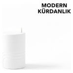 Çağrı Modern Tasarım Dekoratif Otomatik Kürdanlık - Şık Sofra Aksesuarı - Beyaz