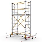 Çağsan 2x11 Basamaklı 6,4 M. Çalışma Yüksekliği Telesafe Xl_fp - İki Parçalı Alüminyum İskele S006_xl_fp Metal