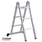 Çağsan 2x3 Basamaklı Katlanır Alüminyum Merdiven