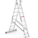 Çağsan 2x8 Basamaklı Duocombi - İki Parçalı Çok Amaçlı Merdiven Tsa5 Metal