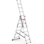 Çağsan 3x6 Basamaklı Triocombi - Üç Parçalı Çok Amaçlı Merdiven Ts6160 Metal