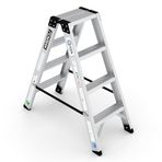 Çağsan 4 Basamaklı Çift Çıkışlı EVEREST PRO Alüminyum Merdiven