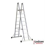 Çağsan 8+1 Basamaklı A Tipi Platformlu Alüminyum Merdiven