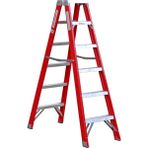 Çağsan BFC6 A Tipi Çift Tarafı Geniş 6 Basamaklı Fiberglas Merdiven