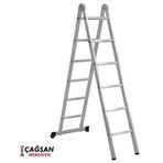 Çağsan TS6040 2x6 Basamaklı İki Parçalı Sürgülü Alüminyum Merdiven