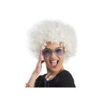 ÇAĞUR Dark Beyaz Renk Kıvırcık Afro Bonus Peruk Yenii 1099594