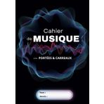 Cahier de Musique avec Portées, Carreaux et QR Code: Exercices Interactifs et Leçons en Ligne Incluses: Accès direct à des exercices en ligne avec QR code pour enrichir votre apprentissage musical.
