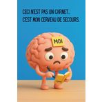 Cahier humour Ceci n’est pas un carnet... C’est mon cerveau de secours: Le carnet malin pour ceux qui perdent la mémoire (mais pas leur sens de ... étourdis, têtes en l’air et rois du post-it