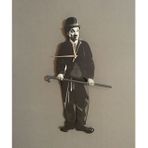 Cahrlie Chaplin Dekoratif Sarkaçlı Duvar Saati