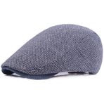 cailiya Erkek bere, erkek bere, üniseks bere, siperli şapka, ayarlanabilir spor bere, Newsboy şapka, bere şapka, beden 55-60 cm, ilkbahar/yaz/sonbahar/kış, Mavi, 55-60