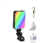 CAILON Çok Renkli Rgb Tripod Telefon Kamera Laptop Uyumlu Selfie Işığı Video Çekim Işık - Siyah
