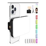 Caılon Şarjlı Selfie Işığı 2000Mah Rgb Led 5 Mod 10 Seviye Tripod Uyumlu 360° Dönerli Telefon Klipsli