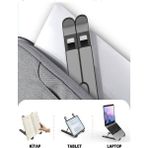 CAILON Tablet ve Laptop Standı Ayarlanabilir Yükseklik, Kaymaz Taban - Gri - Siyah