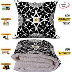 Caisya Galaxy Modern Desenli Tv Battaniyeli Opsiyonel Dekoratif Yastık Kırlent 2 In 1 Battaniye - 115 x 170 cm - Renkli