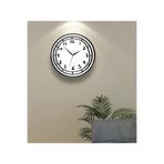 caju art & decoration 35 Cm Ahşap Dekoratif Karikatür Çizim Modern Duvar Saati