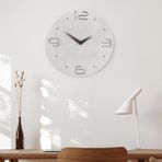 caju art & decoration Büyük Modern Ahşap Gri Tasarım Ev Ofis Duvar Saati