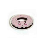 caju art & decoration Çocuk Odası Bebek Odası Led Işıklı Donut Baskılı Mdf Duvar Süsü