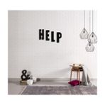 caju art & decoration Dekoartif Help Yazılı Modern Ahşap Tablo Duvar Dekoru