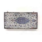 caju art & decoration Dekoratif Ahşap Anahtarlık Askılık Çini Mavi Desen