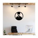 caju art & decoration Dekoratif Ahşap Kesim Atatürk Portresi Büyük Duvar Tablo
