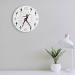 caju art & decoration Dekoratif Modern Tasarım Dansçı Balerin Ahşap Duvar Saati