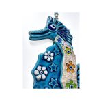 caju art & decoration Dekoratif Seramik Deniz Atı Şeklinde Duvar Kapı Süsü