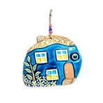 caju art & decoration Dekoratif Yeşil Ev Temalı Seramik Duvar Dekoru Nazarlık