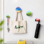 caju art & decoration Dörtlü Yuvarlak Rengarenk Ev Ofis Hol Duvar Askılık