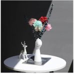 caju art & decoration Iskandinav Tarz Modern Çiçek Tutan El Şekilli Vazo Saksı