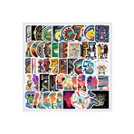 CajuArt 06 50 Adet Tekrarsız Seyahat Macera Kalite PVC Sticker