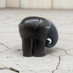 CajuArt Cajuart Büyük Boy Siyah Renk Sanatsal Fil Mamut Biblo Heykel Ev Ofis Dekor