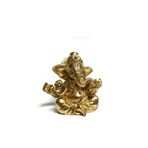 CajuArt CajuArt Minyatür 5 cm Hint Ganesh Fil Buda Biblo Teraryum Süs (Altın)