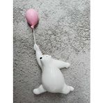 CajuArt Cajuart Pembe Balon Tutan Sevimli Ayı Duvar Dekoru Biblo Süs