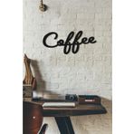 CajuArt Coffee Kahve Yazısı Dekoratif Ahşap Duvar Tablo