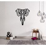 CajuArt Dekoratif Geometrik Desen Fil Ahşap Duvar Modern Tablo