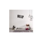 CajuArt Dekoratif Help Yazılı Modern Ahşap Tablo