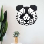 CajuArt Geometrik 45 cm Panda Dekoratif Ahşap Tablo