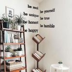 Cajuart Modern Duvar Yazısı Be Yourself Dekoratif Ahşap Tablo