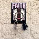 CajuArt Urban Sokak Stili Tasarım Faith İnanç Duvar Askılı Anahtarlık