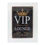 CajuArt VIP Lounge Retro Metal Plaka 20x30 cm Metal Tablo