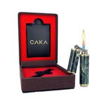 Caka Harmony Pirinç Ortadan Kırılan Benzinli Gemici (Muhtar) Çakmağı - Akik Yeşil