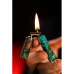 Caka Odkka Turquoise El Yapımı Ortadan Kırılan Benzinli Gemici (Muhtar) Çakmağı - Pirinç