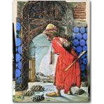 Caka Tablo Ahşap Tablo Kaplumbağa Terbiyecisi Osman Hamdi Bey - 35 x 50 cm