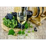 Caka Tablo Beyaz Kırmızı Şarap Üzüm Şarap Küpü Görseli 120 Parça Puzzle