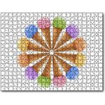 Caka Tablo Çeşitli Kornet Dondurma Yelpazesi 255 Parça Puzzle