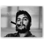 Caka Tablo Che Guevara ve Purosu SB 50x70 cm Ahşap Tablo