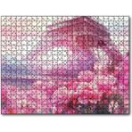Caka Tablo Eyfel Kulesi ve Pembe Güller 120 Parça Puzzle
