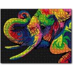 Caka Tablo Genç Fil Dijital Mozaik 1000 Parça Puzzle